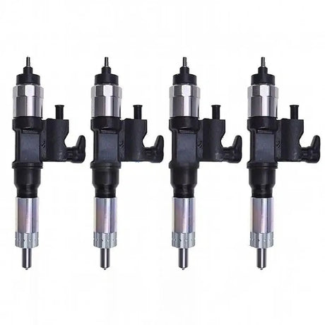 4 Pieces Fuel Injector 8973297032 8981518371 8981518372 for Hitachi Excavator ZX200-3 ZX210-3-HCME ZX210H-3 ZX210K-3 ZX210L-3 ZX240-3 ZX250H-3 - Fab Heavy Parts