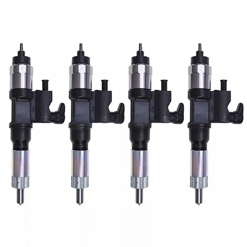 4 Pieces Fuel Injector 8973297032 8981518371 8981518372 for Hitachi Excavator ZX200-3 ZX210-3-HCME ZX210H-3 ZX210K-3 ZX210L-3 ZX240-3 ZX250H-3