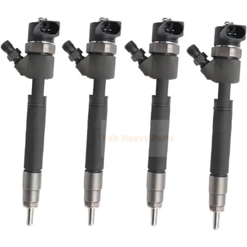 4 Pieces Fuel Injector A6480700187 0445110156 0445110155 for Mercedes - Benz E200 E270 E320 S320 2002 - 2009 - Fab Heavy Parts