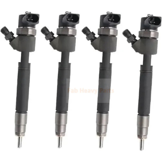 4 Pieces Fuel Injector A6480700187 0445110156 0445110155 for Mercedes - Benz E200 E270 E320 S320 2002 - 2009 - Fab Heavy Parts