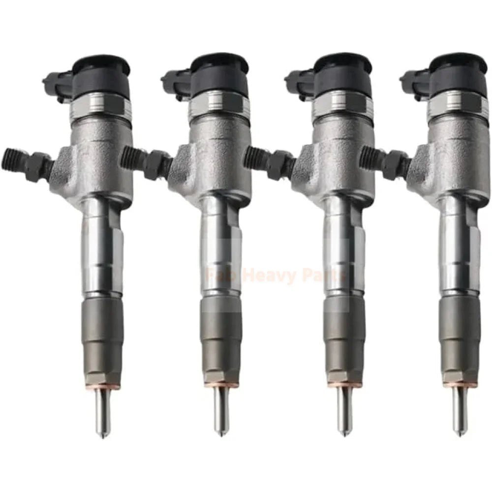 4 Pieces Fuel Injector CV6Q - 9F593 - AA 0445110488 1745052 for Ford Fiesta B - Max C - Max Focus 1.9 TDCI Ecosport Transit 2010 - 2022 - Fab Heavy Parts