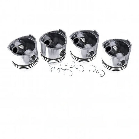 4 Pieces Piston 129903-22120 for Yanmar 4TNE98 Komatsu 4D98E BX50 CHASSIS Nissan K21 K25 Engine - Fab Heavy Parts