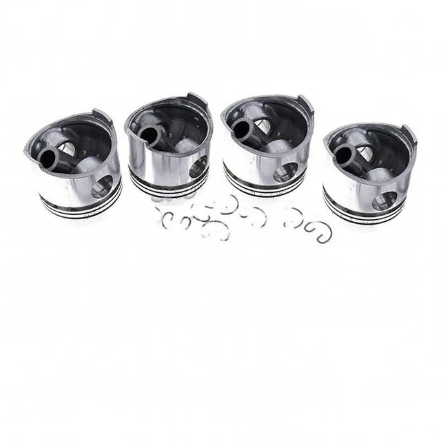 4 Pieces Piston 129903-22120 for Yanmar 4TNE98 Komatsu 4D98E BX50 CHASSIS Nissan K21 K25 Engine - Fab Heavy Parts