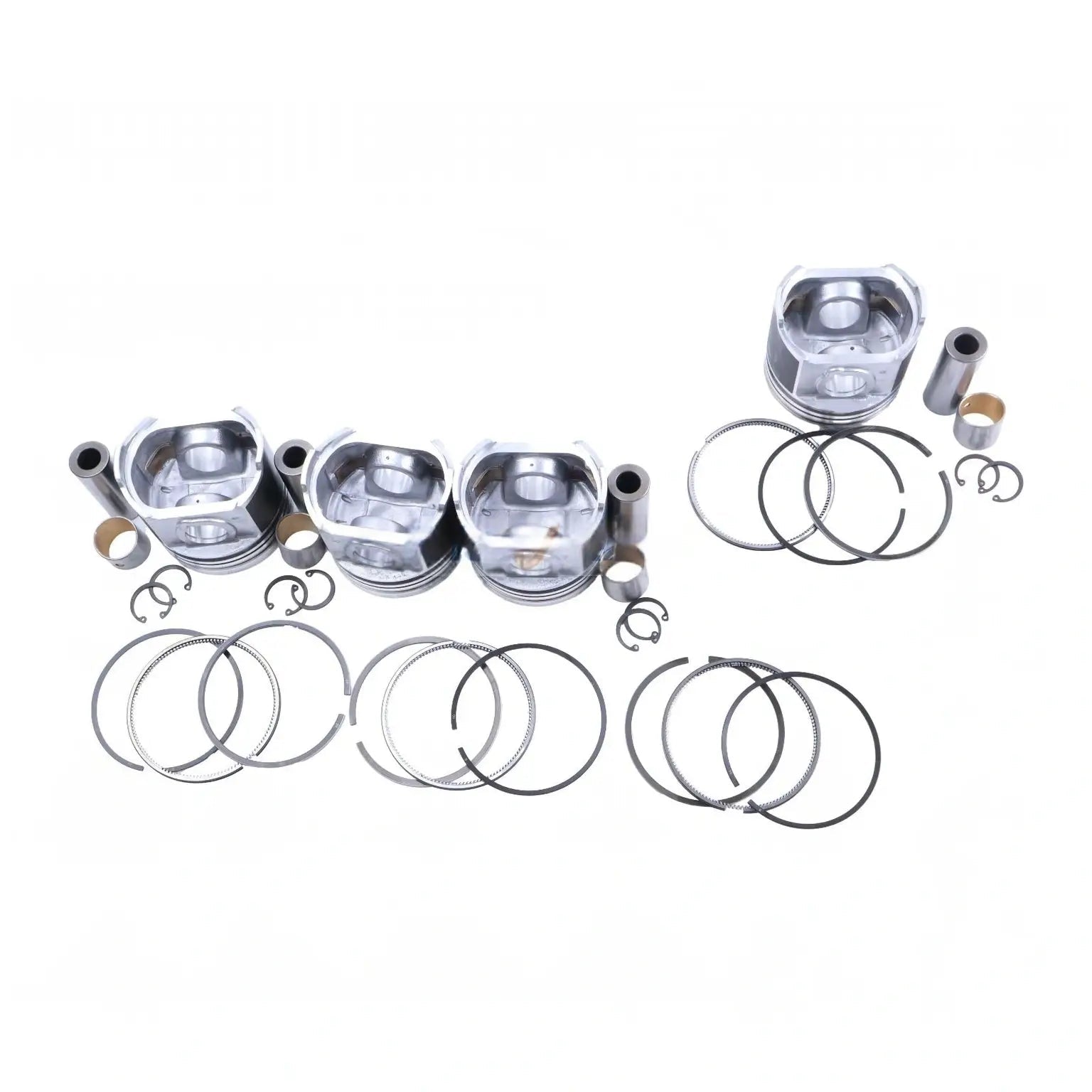 4 Pieces Piston Set 1G924-2111 87mm +0.50mm Oversize for Kubota V2403-DI Engine - Fab Heavy Parts