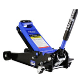 4 Ton Low Profile Heavy - Duty Steel Racing Floor Jack with Dual Piston Quick Lift Pump Lifting Range 4" - 21" - Fab Heavy Parts