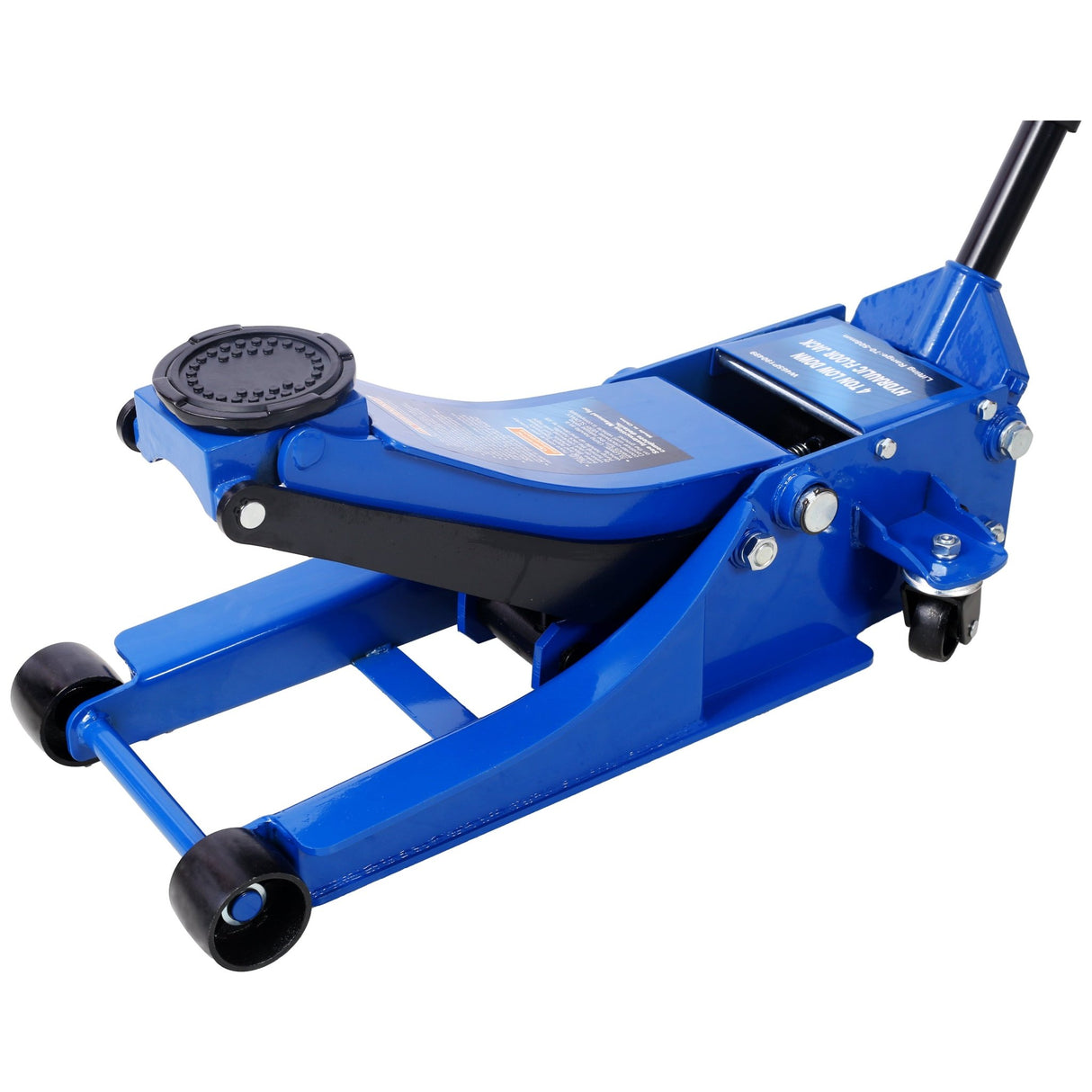 4 Ton Low Profile Hydraulic Floor Jack 8000 lbs Capacity Lifting Range 2.5' - 20' - Blue - Fab Heavy Parts