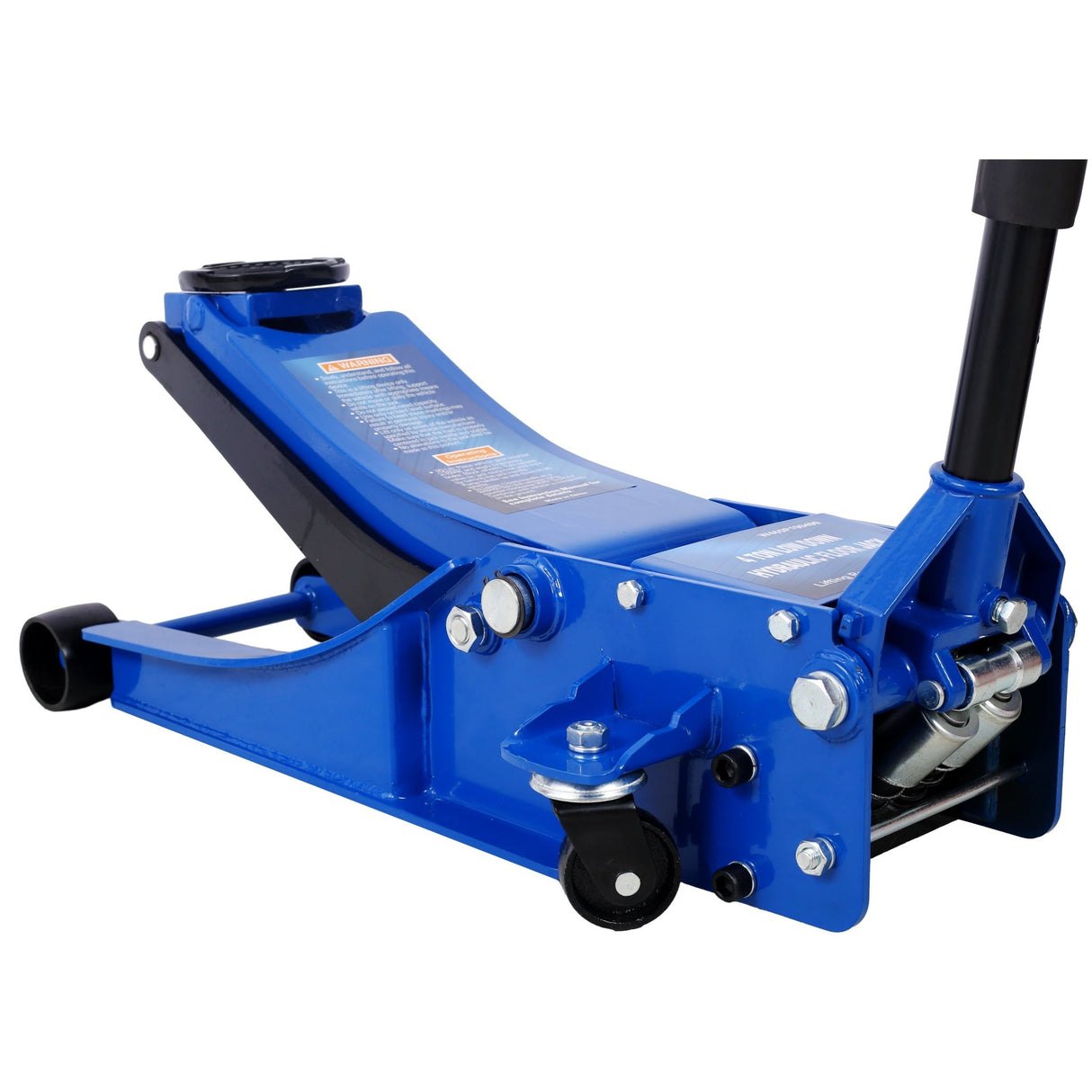 4 Ton Low Profile Hydraulic Floor Jack 8000 lbs Capacity Lifting Range 2.5' - 20' - Blue - Fab Heavy Parts