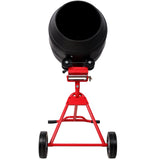 4.0 CUFT/110V Portable Electric Concrete Mixer Heavy Duty Power Cement Mixing Machine for Mortar Poly Drum 110V/60Hz ETL Certificated - Fab Heavy Parts