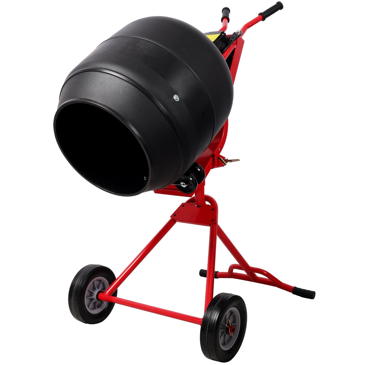 4.0 CUFT/110V Portable Electric Concrete Mixer Heavy Duty Power Cement Mixing Machine for Mortar Poly Drum 110V/60Hz ETL Certificated - Fab Heavy Parts