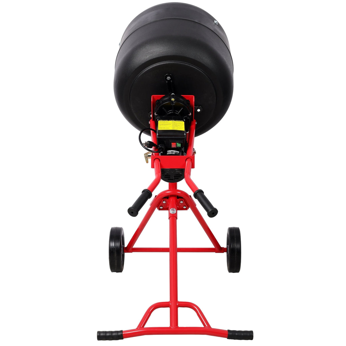 4.0 CUFT/110V Portable Electric Concrete Mixer Heavy Duty Power Cement Mixing Machine for Mortar Poly Drum 110V/60Hz ETL Certificated - Fab Heavy Parts