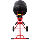 4.0 CUFT/110V Portable Electric Concrete Mixer Heavy Duty Power Cement Mixing Machine for Mortar Poly Drum 110V/60Hz ETL Certificated - Fab Heavy Parts