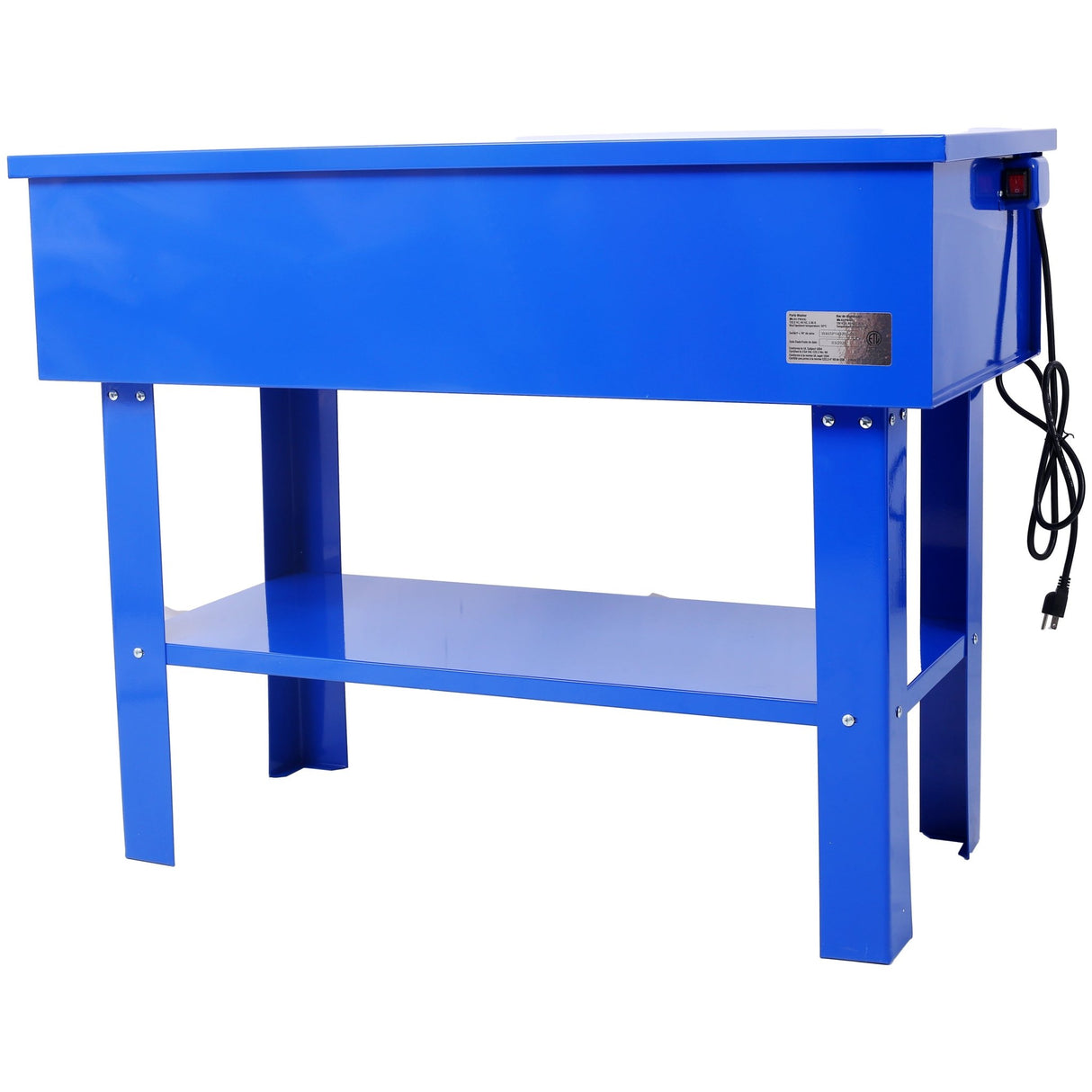 40 Gallon Parts Washer 24 Gallon Solvent Capacity 5 Gallon Per Minute Max Pump Output Heavy Duty Steel Powder Coated blue - Fab Heavy Parts