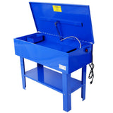 40 Gallon Parts Washer 24 Gallon Solvent Capacity 5 Gallon Per Minute Max Pump Output Heavy Duty Steel Powder Coated blue - Fab Heavy Parts