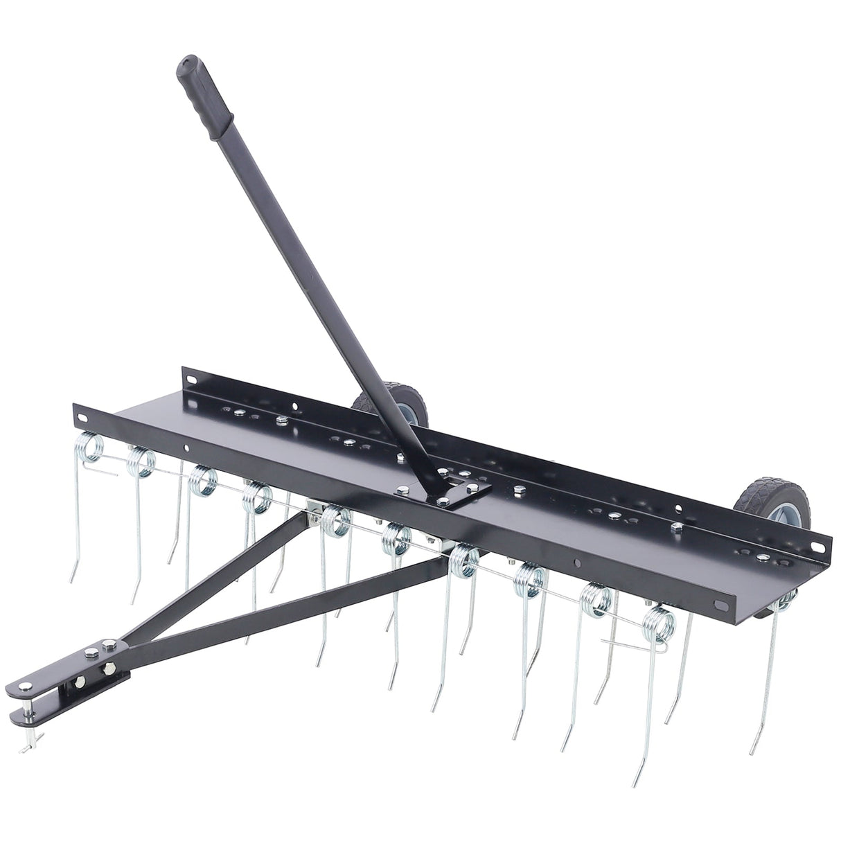 40 - Inch Lawn Sweeper Tow Behind Dethatcher - Black - Fab Heavy Parts