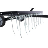 40 - Inch Lawn Sweeper Tow Behind Dethatcher - Black - Fab Heavy Parts