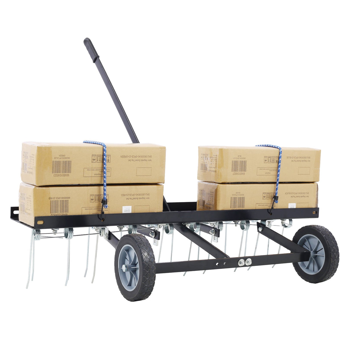 40 - Inch Lawn Sweeper Tow Behind Dethatcher - Black - Fab Heavy Parts