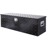 40 Inch Tool Box Aluminum Heavy Duty Tool Box w/ Lock Keys 48x15x15 inch - Black - Fab Heavy Parts