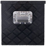 40 Inch Tool Box Aluminum Heavy Duty Tool Box w/ Lock Keys 48x15x15 inch - Black - Fab Heavy Parts