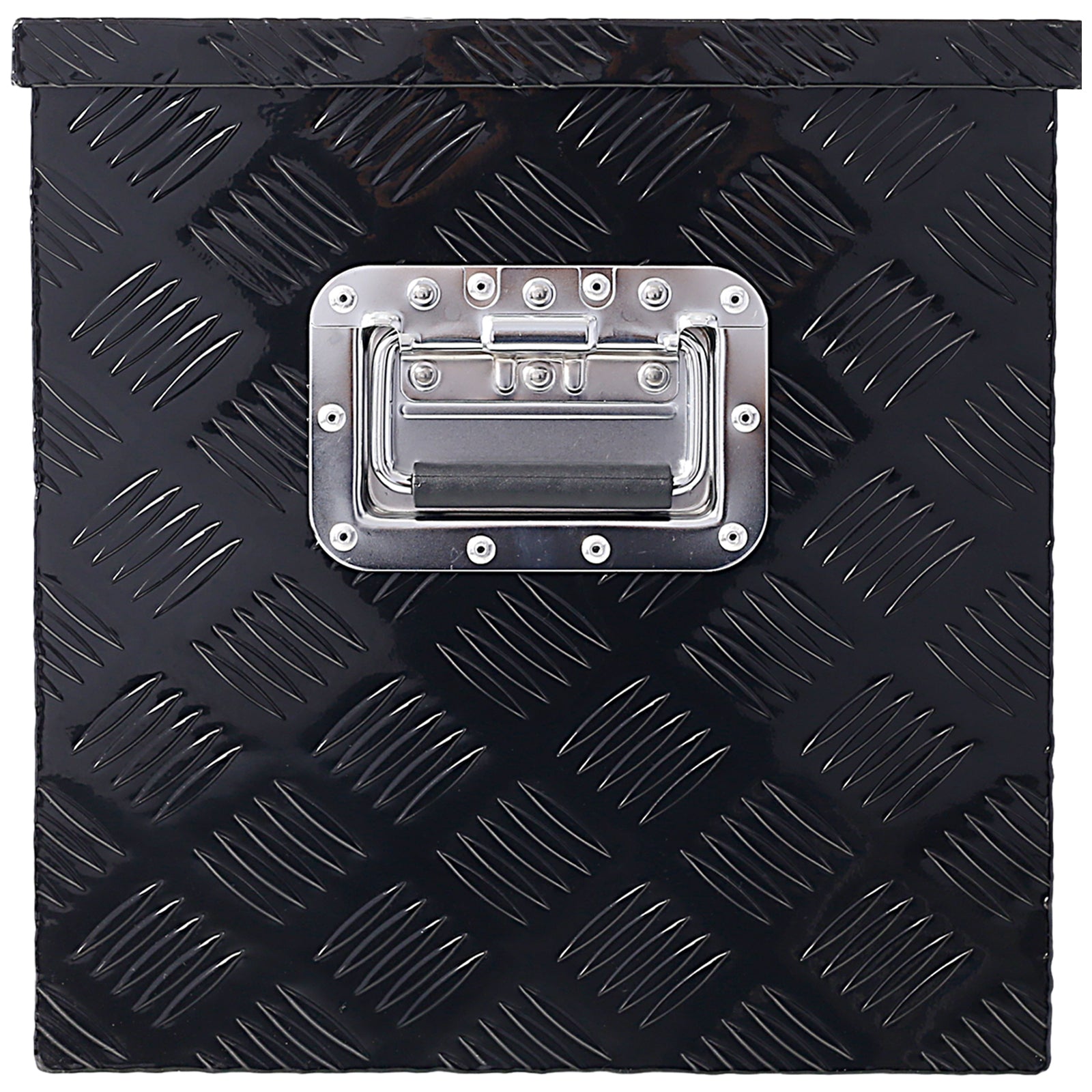 40 Inch Tool Box Aluminum Heavy Duty Tool Box w/ Lock Keys 48x15x15 inch - Black - Fab Heavy Parts