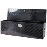 40 Inch Tool Box Aluminum Heavy Duty Tool Box w/ Lock Keys 48x15x15 inch - Black - Fab Heavy Parts