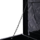 40 Inch Tool Box Aluminum Heavy Duty Tool Box w/ Lock Keys 48x15x15 inch - Black - Fab Heavy Parts