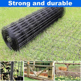 40 Inch x 99 FT Black Vinyl - Coated 16 Gauge Metal Mesh Fence Rust - Resistant Welded Wire Support for Poultry Cages Garden Protection and Pet Enclosures - Fab Heavy Parts