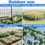 40 Inch x 99 FT Black Vinyl - Coated 16 Gauge Metal Mesh Fence Rust - Resistant Welded Wire Support for Poultry Cages Garden Protection and Pet Enclosures - Fab Heavy Parts