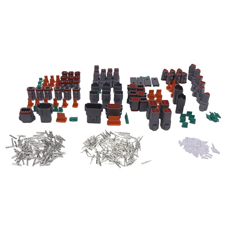400 Piece Deutsch DT Connector Plug Kit for 14 - 16 AWG Stamped Contacts Kit - Fab Heavy Parts