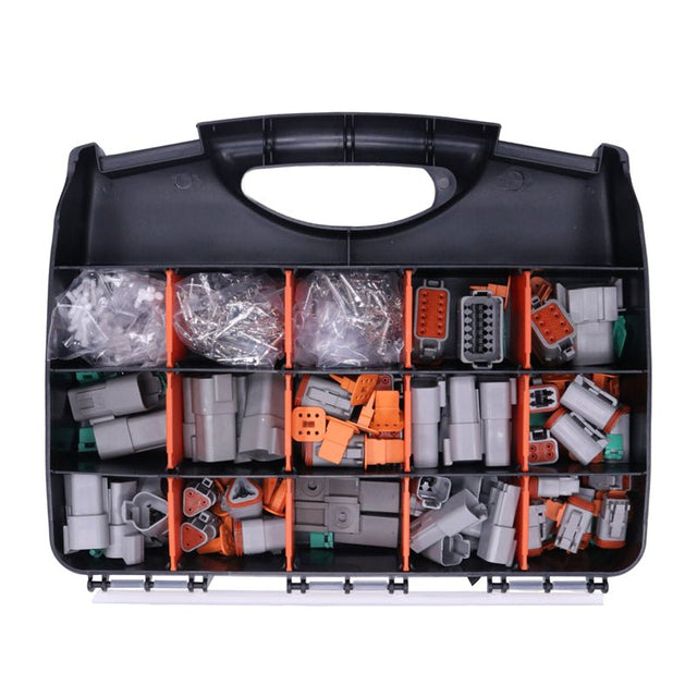 400 Piece Deutsch DT Connector Plug Kit for 14 - 16 AWG Stamped Contacts Kit - Fab Heavy Parts