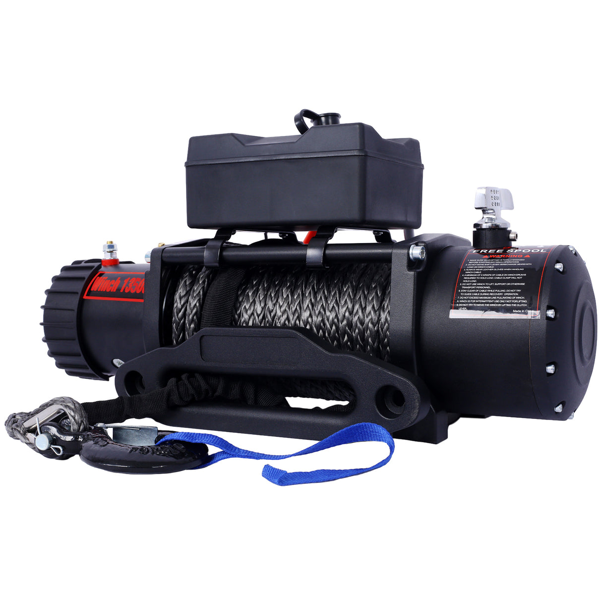 Winch 13500 lb. Load Capacity Electric 12V DC Power with Wireless Remote