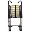 4.1 - Meter Telescopic Ladder Aluminum Non Slip Feet Maximum Capacity of 300 Lbs - Fab Heavy Parts