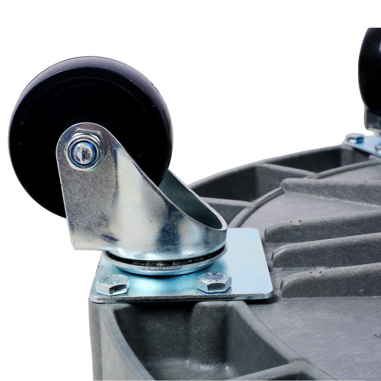 30 Gallon and 55 Gallon Heavy Duty Plastic Drum Dolly Durable 900 lb. Capacity Barrel with 5 Swivel Casters Wheel