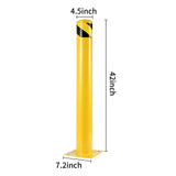 42 - inch 2 - pack of Security Bollard for Parking Lot Storefronts Entrance Sidewalk and Traffic - sensitive Areas - Fab Heavy Parts