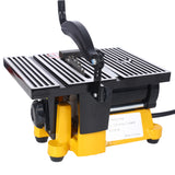 4" 90W Mini Table Saw Top Cut Off Miter Multifunctional Desktop w/ 3 Blades