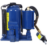 Air Hydraulic Bottle Jack 20 Ton/44029 LBS All Welded 10.2-19.7 inch Lifting Range Manual Handle and Pump--Blue