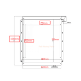 Für Hitachi Bagger EX400-3 Hydraulikölkühlerbaugruppe 4333473