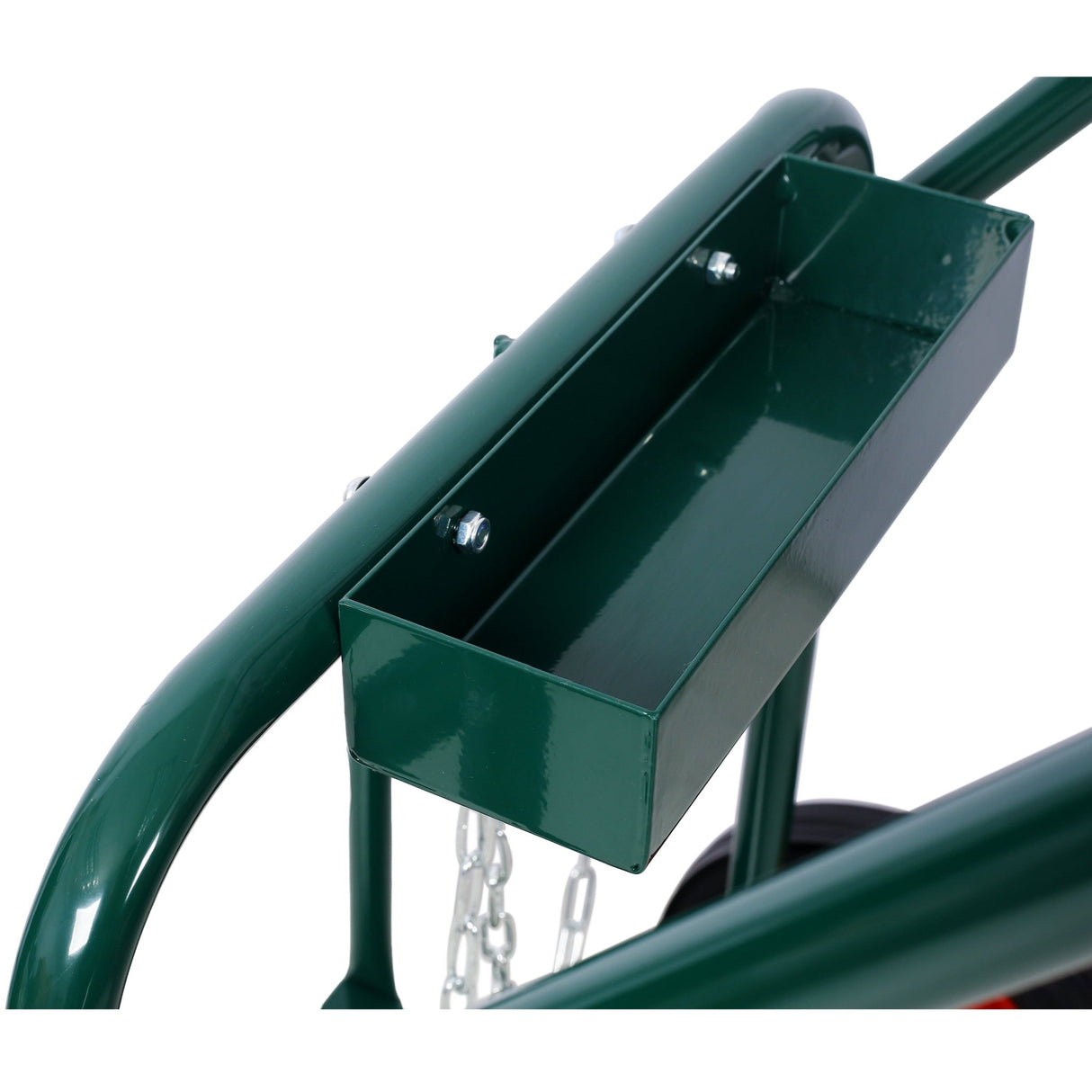 440lbs Capacity Cylinder Cart Welding Hand Truck Large Dual Oxygen Tank Dolly With 10 - Inch Solid Rubber Wheels - Green - Fab Heavy Parts