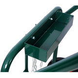 440lbs Capacity Cylinder Cart Welding Hand Truck Large Dual Oxygen Tank Dolly With 10 - Inch Solid Rubber Wheels - Green - Fab Heavy Parts