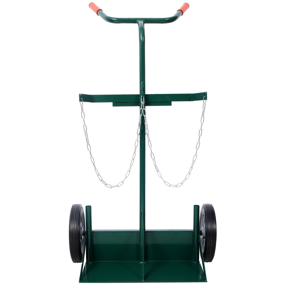 440lbs Capacity Cylinder Cart Welding Hand Truck Large Dual Oxygen Tank Dolly With 10 - Inch Solid Rubber Wheels - Fab Heavy Parts
