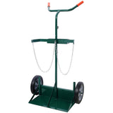 440lbs Capacity Cylinder Cart Welding Hand Truck Large Dual Oxygen Tank Dolly With 10 - Inch Solid Rubber Wheels - Fab Heavy Parts