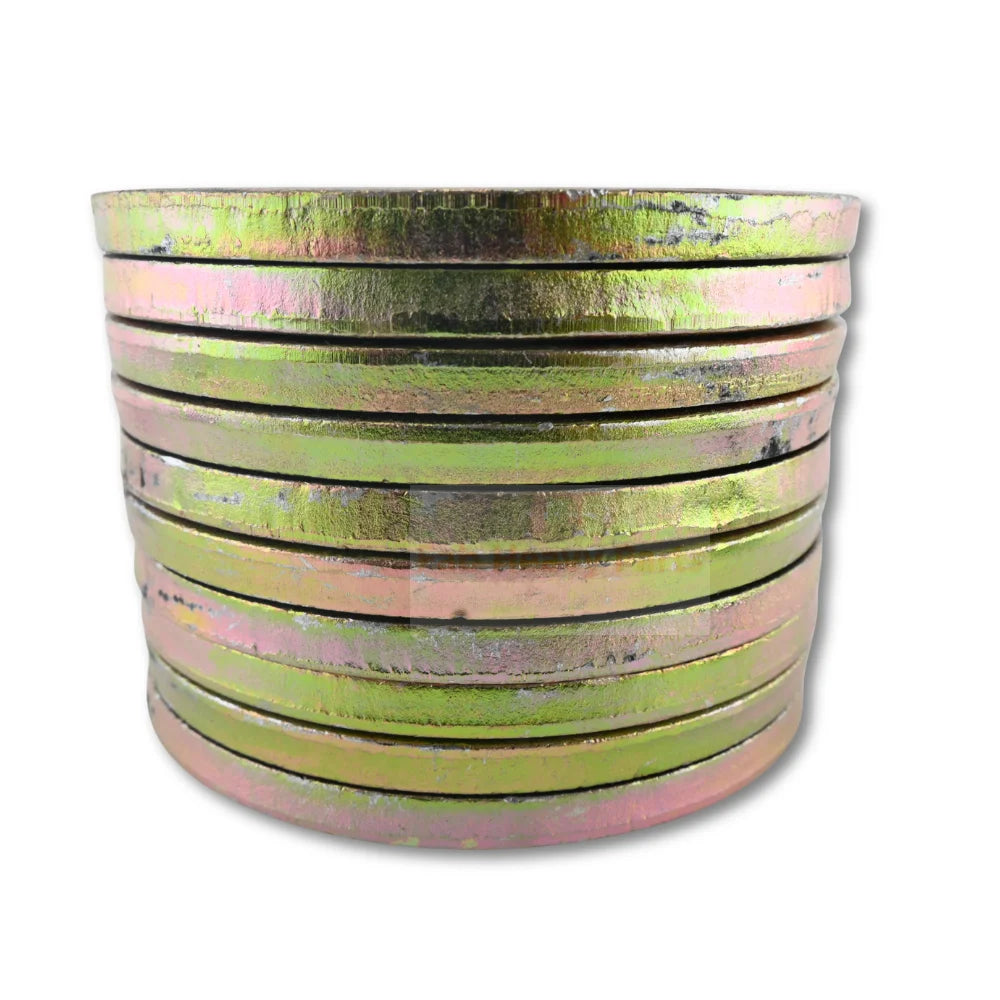 Kit espaçador de arruela de calço de balde grande de aço 45 * 80 * 2mm para escavadeira escavadeira - pacote com 10