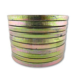 Kit espaçador de arruela de calço de balde grande de aço 45 * 80 * 2mm para escavadeira escavadeira - pacote com 10