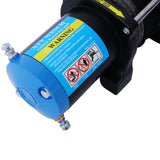 4500 lb Electric Winch 12V Waterproof Synthetic Rope Trailer with Wired and Wireless Remote - Fab Heavy Parts