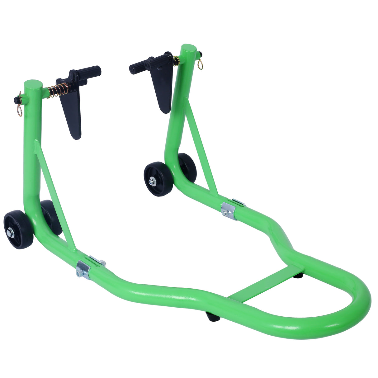 Motorcycle Stand 1000LB Sport Bike Front and Rear Wheel Lift Swingarm Paddock U--Green