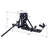 800LBS Motorcycle Trailer Hitch Scooter Hauler Mount Rack 2" Tow Carrier Receiver Heavy Duty Steel