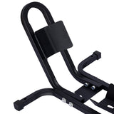 Cuña para neumático delantero de 1200 lb, soporte para ruedas de alta resistencia para 17"-21" Ruedas de acero--Negro