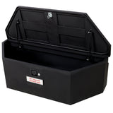 46“X18”X14.5“ Trailer Tongue Box with Lock and Keys Heavy Duty Steel 6.7 CUFT Capacity - Black - Fab Heavy Parts