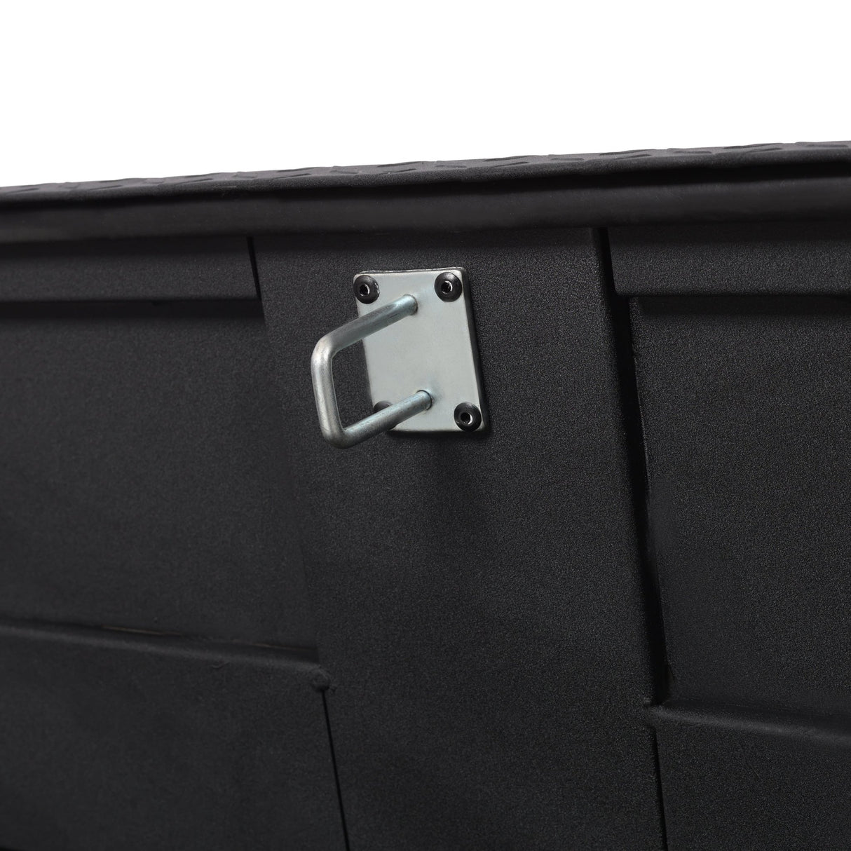46“X18”X14.5“ Trailer Tongue Box with Lock and Keys Heavy Duty Steel 6.7 CUFT Capacity - Black - Fab Heavy Parts