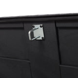 46“X18”X14.5“ Trailer Tongue Box with Lock and Keys Heavy Duty Steel 6.7 CUFT Capacity - Black - Fab Heavy Parts