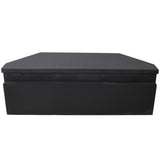 46“X18”X14.5“ Trailer Tongue Box with Lock and Keys Heavy Duty Steel 6.7 CUFT Capacity - Black - Fab Heavy Parts